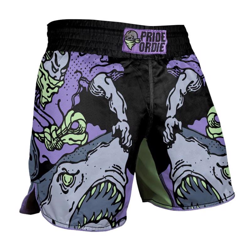 Pride Or Die dangerous waters 2 MMA Shorts - Black